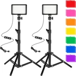 Led Photo Video Light 2-PACK, Ci-fotto Dimmable 5600K Usb 123CM. Fixed Price $40.17.