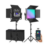 Gvm 50RS Rgb Led Video Light, 50W Lighting Kit With App Control, 360. Fixed Price $267.42.