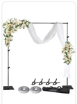 Hyj-inc Pipe Drape Photography Backdrop Stand Kit Adjustable Backgr.... Fixed Price $66.97.