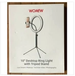 Wonew 10" Selfie Desktop Led Ring Light With Stand Phone Holder For Video Makeup. Fixed Price $24.99.