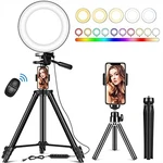 Mutudu Ring 3 Tripods Selfie Lights Stand Phone Holder - Black. Fixed Price $33.26.