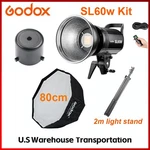 Godox SL60W Led Video Continuous With Softbox+light Stand For Studio. Fixed Price $151.00.