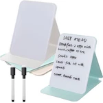 2 Pcs Small Glass Desktop Whiteboard With Reversable Stand 8 X 6 Inch Mini Dr.... Fixed Price $34.32.