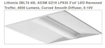 Lithonia 40L Adsm GZ10 LP835 2'X4' Led Recessed Troffer 2BLT4-1069714. Fixed Price $119.99.