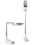 Viozon Extendable Selfie Stand 360 Rotation With Phone Holder, White. Fixed Price $68.41.