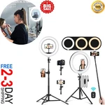 Aro De Luz Anillo Led Profesional Con Tripie Bluetooth Remoto Para Selfie Tripod. Fixed Price $33.99.