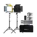 Mettlelite Pack SPL210B Bi Color Led Video Light Kit With App Control, 3200.... Fixed Price $230.07.