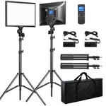 Dazzne D50 Led Video Panel Lights 15.4", 2 Packs 45W 3000K-8000K Bi-col.... Fixed Price $129.99.