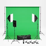 Nearstream VK40 Professional Photography Lighting Kit 9.8X9.8FT Green Backdrop. Fixed Price $214.00.