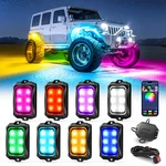 Mictuning C2 Max 8 Pods Rgb+ic Led Rock Lights Offroad Lamp Underglow Kit. Fixed Price $90.09.