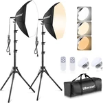 Softbox Photography Lighting Kit, 20'' Professional. Fixed Price $112.99.