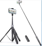 Atumtek 60" Selfie Stick Tripod All In Extendable Phone Stand With Bluetooth. Fixed Price $19.00.