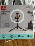 Globe Selfie Series Led Ring Light W/ Tripod & Phone Holder, Usb, Dimmable. Fixed Price $25.74.