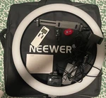 Neewer 10-INCH Led Ring Light Selfie With Tripod Stand, Phone Holder. Fixed Price $75.00.