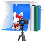 New Zecti 12X12 White Portable Photography Led Light Box With 4 Color Backdrops. Fixed Price $12.99.
