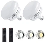 2PACK 135W Photography Light Dimmable Tricolor Led Bulbs 2700-6400K Colo.... Fixed Price $89.29.