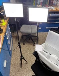 Raleno 2PC Led Video With Case 2EA 75 Inch Stand Lighting Kit PLV-S192. Fixed Price $48.00.