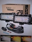 Bibivis 240-WATT 24000LM 7 In 2-COLOR Optional Led Light Strip Set 2PK. Fixed Price $71.95.