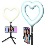 Dixie & Charli - Selfie / Vlog Led Heart Ring Light With Table Stand, Brand New!. Fixed Price $20.00.
