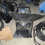 Arri 650W Tungsten Continuous Lighting Adjustable Barn Doors Blue Black. Fixed Price $120.00.