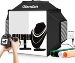 Dimmable 20" Portable Light Box With 1222 Leds & 4 Backdrops For Jewelry Photos. Fixed Price $249.99.
