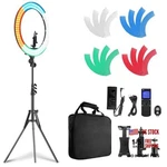 19 Inch Ring Light With Remote Controller Stand Ipad HOLDER,60W Bi-color. Fixed Price $193.15.