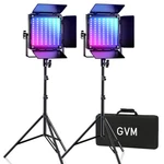 Gvm Rgb Led Video Light, 2PCS Lighting Kit With App Control, 40W Photograp. Fixed Price $270.97.