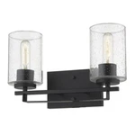Acclaim Lighting IN41101 Black Orella 2-LIGHT 15"W Bathroom Vanity. Fixed Price $110.40.