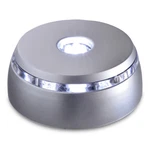 Asente Bright White 4 Led Brushed Silver-look Stand For Crystal Art. Fixed Price $11.99.