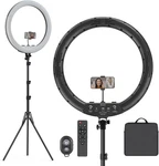 Hagibis 21 Inch Ring With Stand Outer 55W 5600K Dimmable Led Light, Tripod. Fixed Price $57.37.