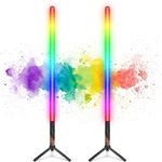 Luxceo 2PACK Rgb Tube Light Bar With Stand, Battery Powered Led Video L.... Fixed Price $110.41.