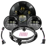 Wisamic Motorcycle Led Headlight 7INCH, 4.5 Passing Lamps Fog Lights And.... Fixed Price $135.80.