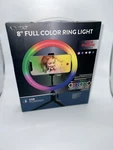 Vivitar Full-color Ring Light, 8", VIVRLRGB8-NOC. Fixed Price $15.00.