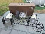 3 Smith Victor Sv Q60 Stage Photo Video Lighting Unit. Fixed Price $65.00.