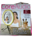 COREAUDIO12" Selfie Ring Light With Phone Stand Desktop Tripod Adjustable W/ Box. Fixed Price $10.95.