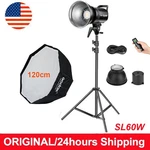 Godox SL60W Led Video Continuous With Softbox+light Stand For Studio. Fixed Price $148.00.