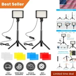 Adjustable Led Video Lights 2-PACK: Usb Panels For Shooting & Streaming. Fixed Price $35.99.