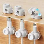 Gliship 6 Pack Magnetic Cable Clips, Smooth Adjustable Cell Phone Cord White. Fixed Price $10.79.