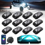 Mictuning 4-SIDED 12 Pods C4 Rgbw Led Rock Lights Underglow Underbody Kit. Fixed Price $179.92.