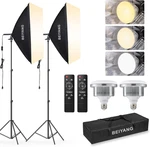 Professional Softbox Lighting Kit With 2 Led Bulbs For Photography & Video. Fixed Price $89.99.