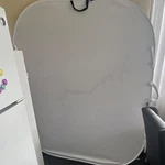 Manfrotto Collapsible Photo Backdrop Background Panel, White Plain Fabric 5X7 Ft. Fixed Price $47.50.