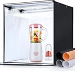 20X20 Photography Box With 4 Backdrops And Dimmable Led Lights. Fixed Price $116.90.