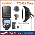 Usa Godox TT685II-N 2.4G I-ttl Hss Speedlite Flash Light With Softbox,tripod Kit. Fixed Price $188.10.