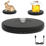 Yvv 10'' Led Rotating Display Stand, 360 Motorized Turntable With Lights, 22LBS. Fixed Price $45.07.