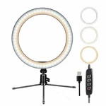 10" With Tripod Stand & Phone Holder Dimmable Desk Kit. Fixed Price $15.99.
