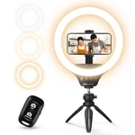 Content Creator Ring Light - 10 Dimmable Led With Tripod Stand Phone Holder. Fixed Price $46.99.