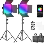 Neewer Rgb Led Video With App Control 50W 660 Pro Lighting Kit. Fixed Price $195.49.