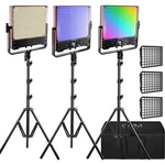 Gvm 50SM 50W Bi-color Rgb Double-sided Soft Led Panel 3-LIGHT Kit. Fixed Price $499.00.