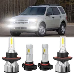 Ford Escape 2008-2012 6K Led Headlight Hi/lo +fog 4 Bulbs Combo Kit Yu. Fixed Price $24.60.