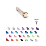Surgical Steel Nose Bone Stud Ring 1.5MM Micro Gem 18G. Fixed Price $12.99.